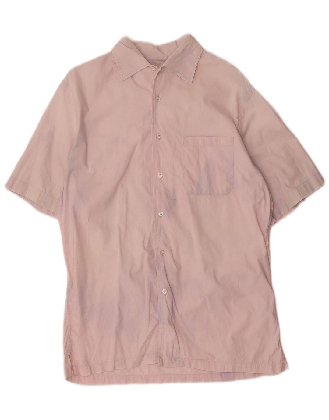 HUGO BOSS Chemise à Manches Courtes Homme Rose Moyen Coton