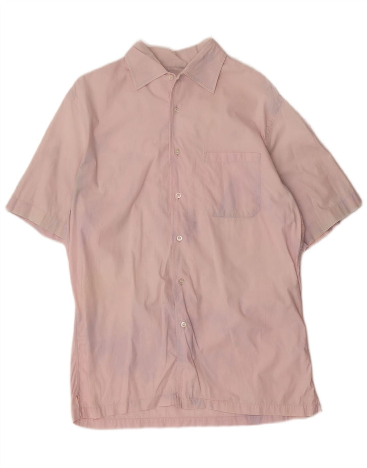 HUGO BOSS Chemise à Manches Courtes Homme Rose Moyen Coton