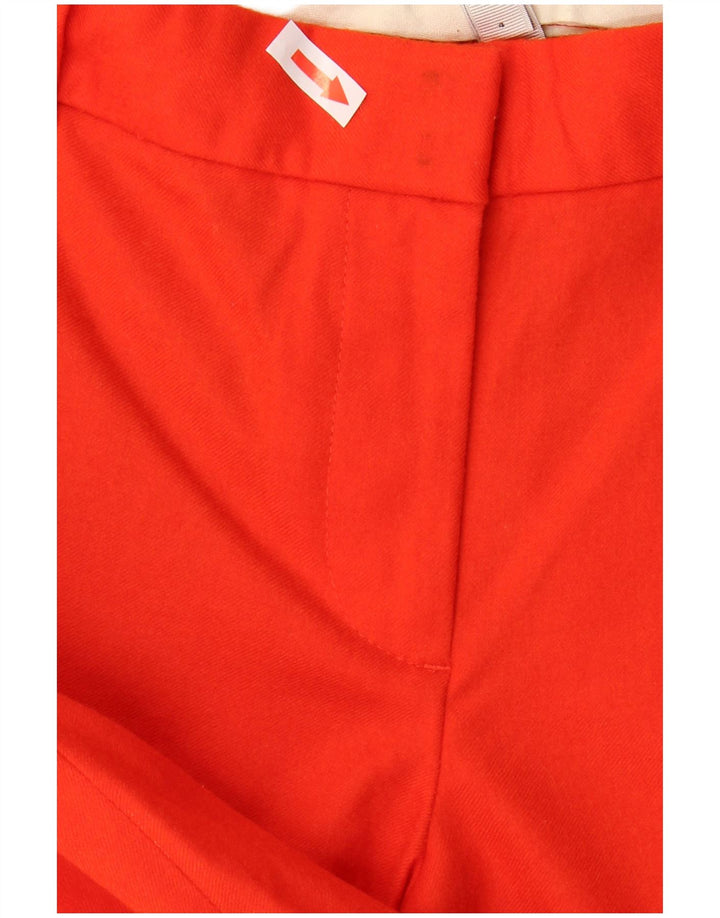 J. Crew Pantalon Capri Femme US 4 Small W32 L26 Laine Rouge