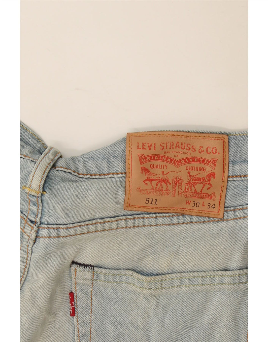 Levi's Jean Slim 511 Femme W30 L34 Bleu Coton