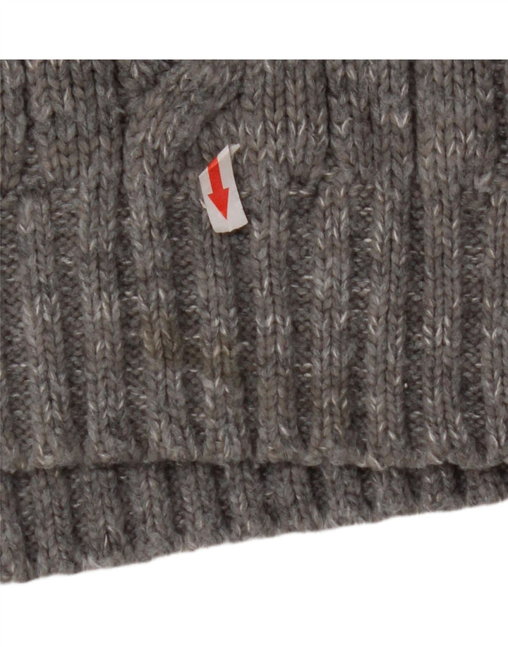 Marks & Spencer Pull col zippé pour homme en acrylique moucheté grand gris