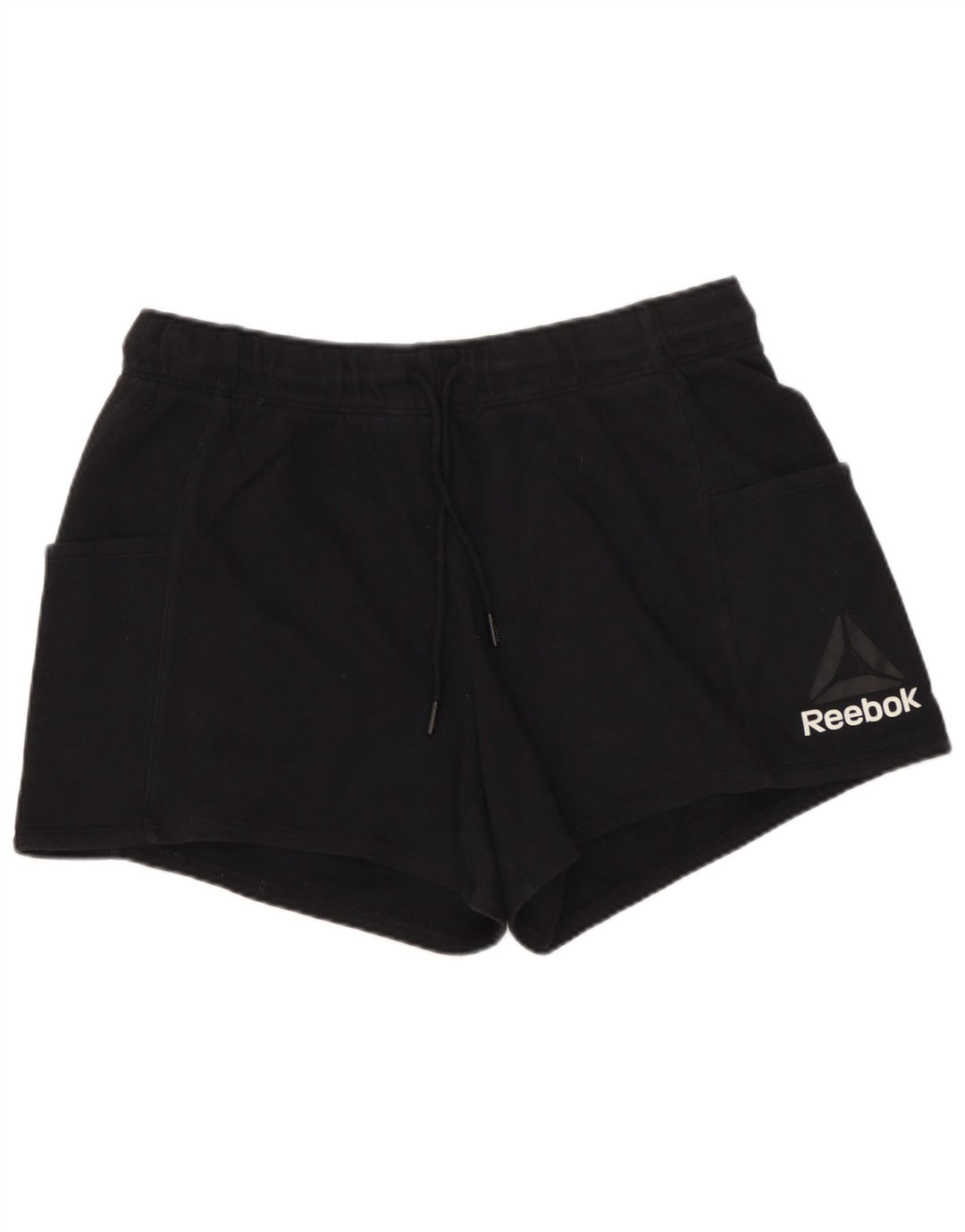 REEBOK Short de sport pour femme UK 14 Large Noir Coton