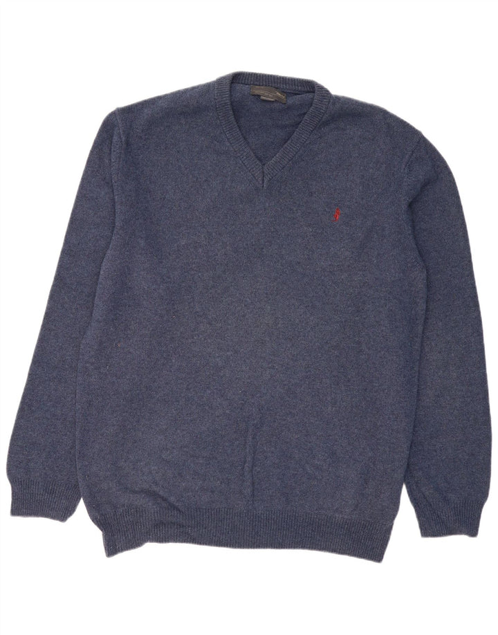 MARLBORO CLASSICS Pull col V Homme 3XL Bleu Marine Coton