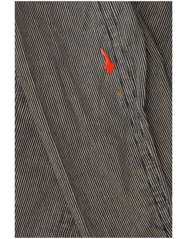 EDDIE BAUER Veste blazer à 2 boutons pour femme UK 12 Gris moyen à fines rayures