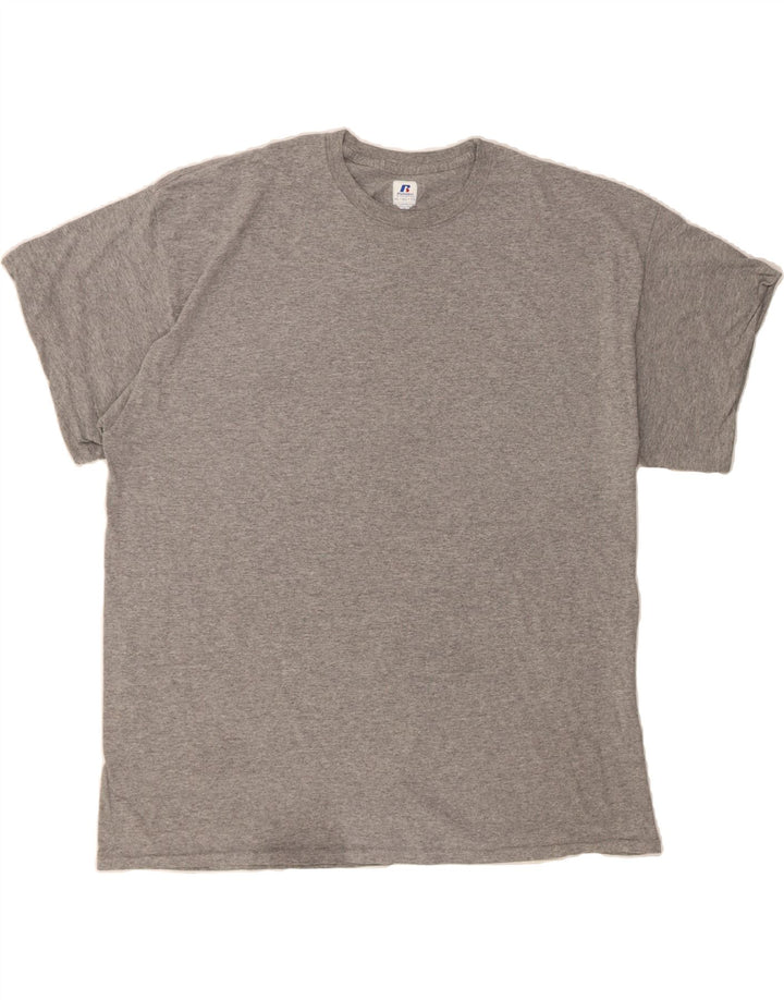 RUSSELL ATHLETIC Mens T-Shirt Top 2XL Grey Cotton Vintage Russell Athletic and Second-Hand Russell Athletic from Messina Hembry 
