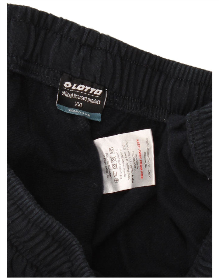 LOTTO Pantalon de Survêtement Homme Joggers 2XL Noir Coton