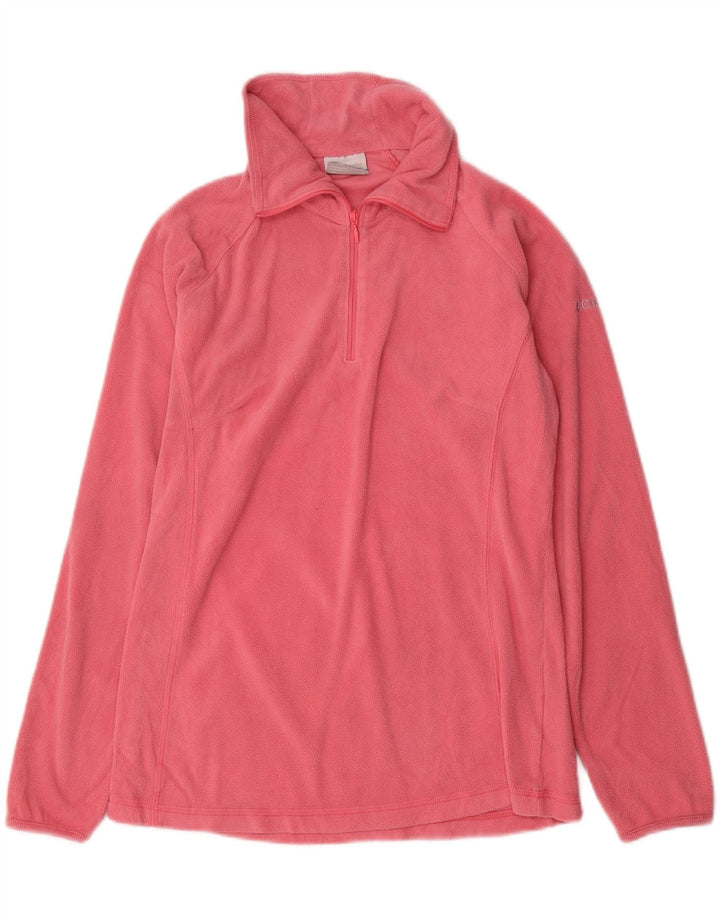 COLUMBIA Pull polaire à col zippé pour femme UK 12 Rose moyen Polyester