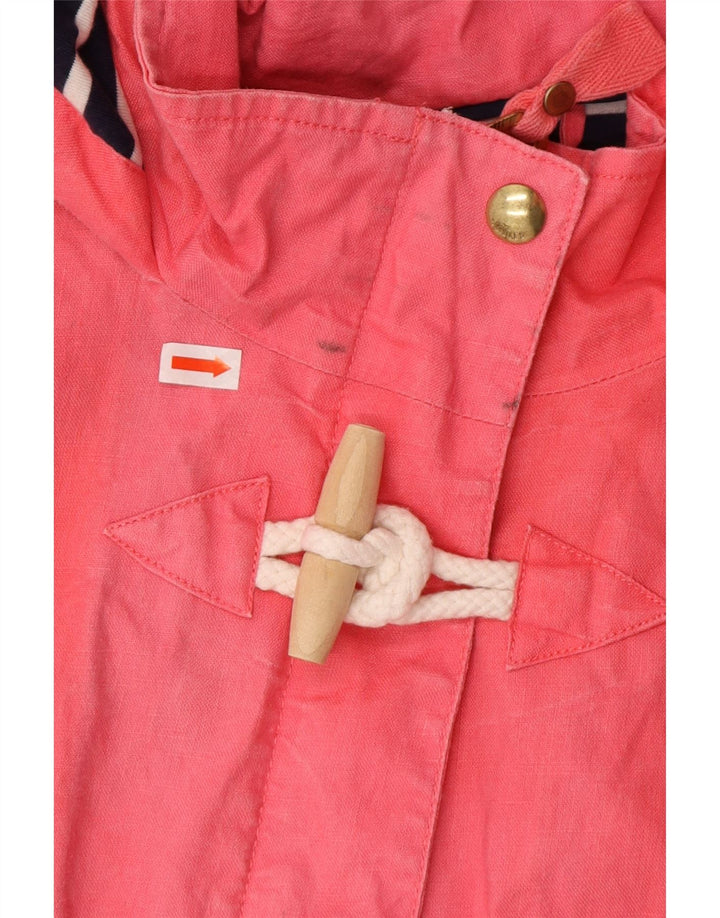JOULES Imperméable à capuche pour femme UK 12 Lin rose moyen
