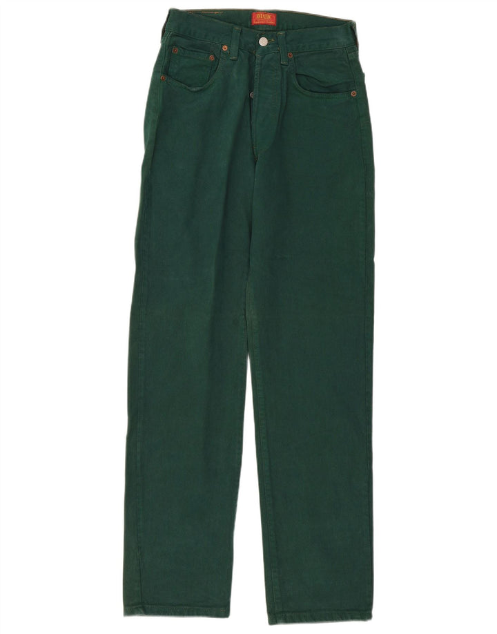 Aviatic Jean droit taille haute femme W29 L33 vert