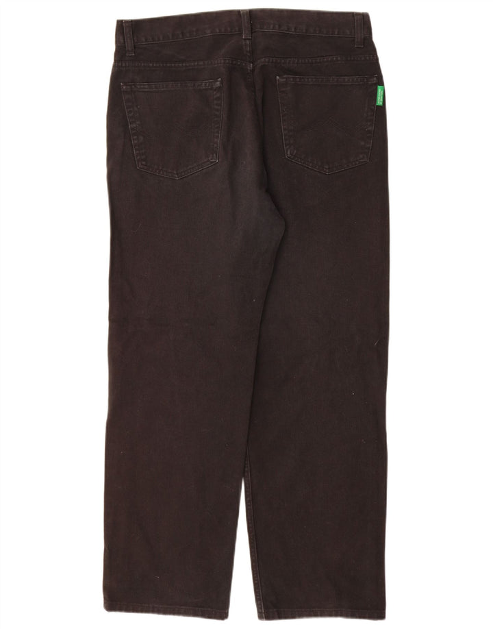 BENETTON Jean droit homme W34 L29 coton noir