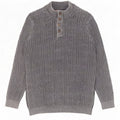 Joe Browns Pull à col boutonné pour homme 2XL Gris Coton