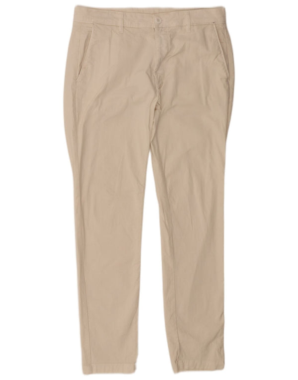 Zara Pantalon Chino Slim Homme EU 42 Large W32 L30 Coton Beige