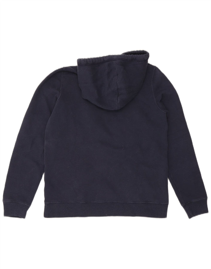 HOLLISTER Pull à capuche graphique pour femme UK 14 Bleu marine moyen Coton