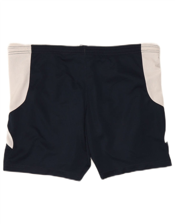 Umbro Short de Sport England Petit Homme Bleu Marine en Polyester Colorblock
