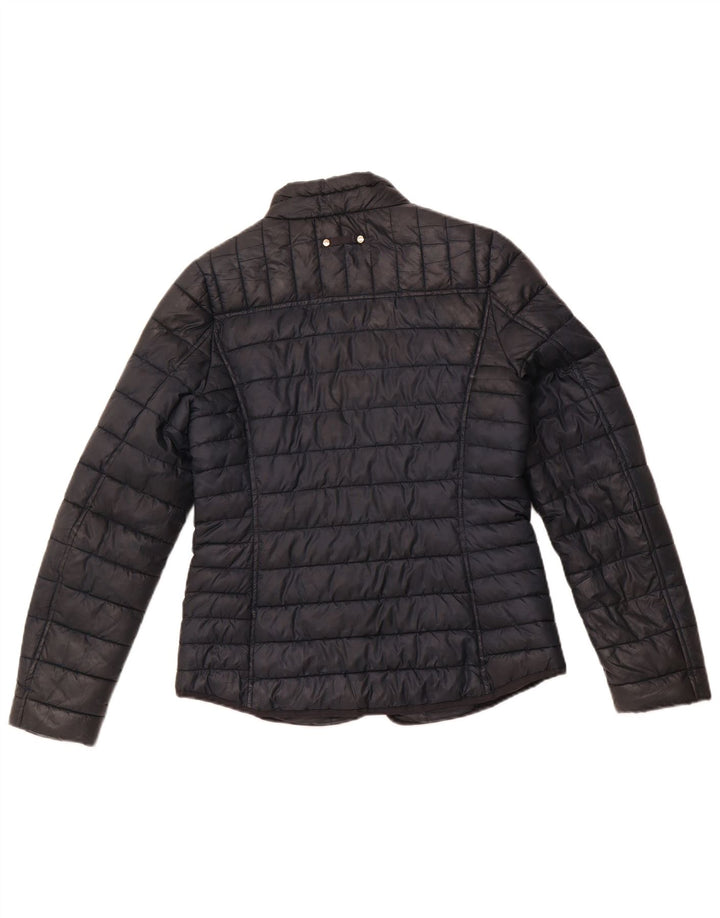 JOULES Veste matelassée pour femme UK 12 Medium Noir Polyester