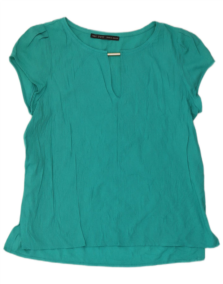 Zara Chemisier Femme UK 18 XL Turquoise