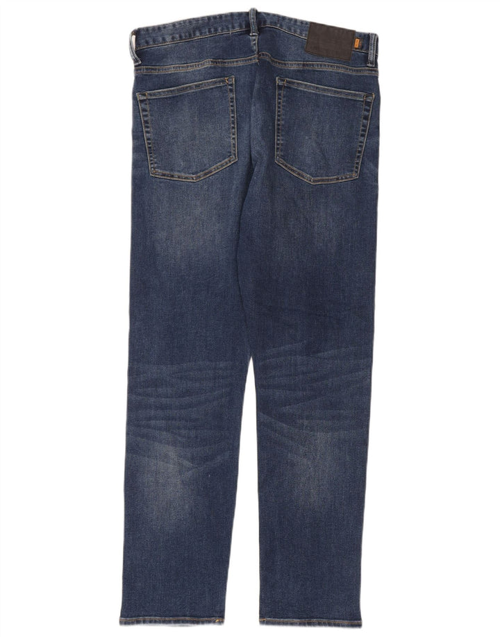 Superdry Jean droit W32 L30 bleu marine en polyester pour homme