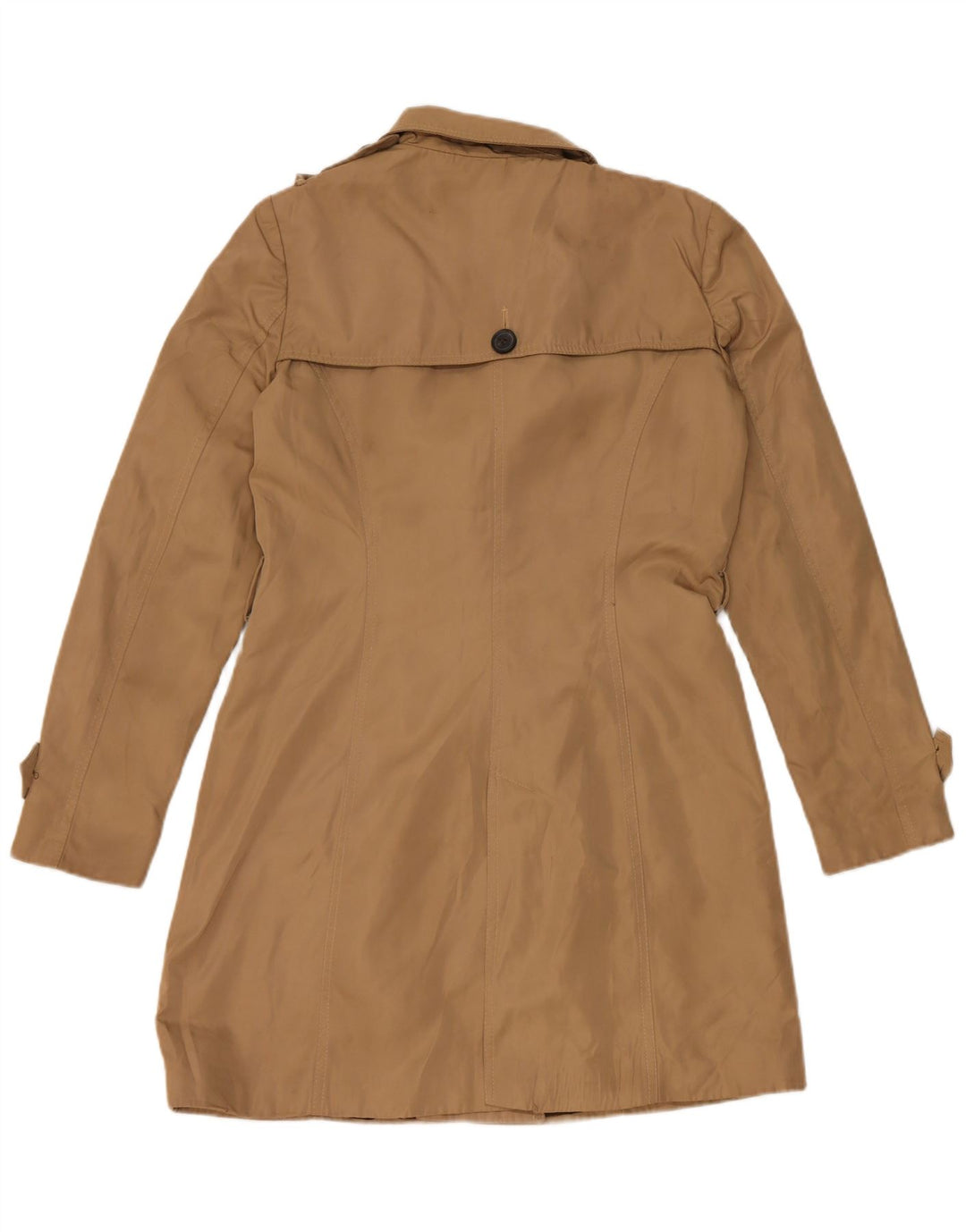 Zara Trench Femme UK 44 Polyester Beige Moyen