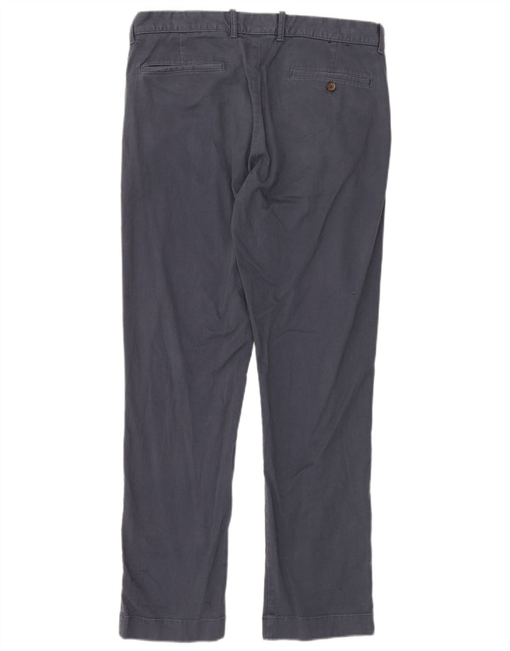 J. CREW Pantalon Chino Droit Flex Homme W33 L32 Bleu Marine Coton