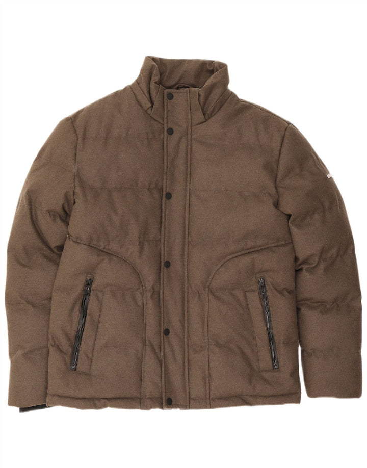 Ombre Veste matelassée Quintessence pour homme UK 36 Petit Marron Polyester