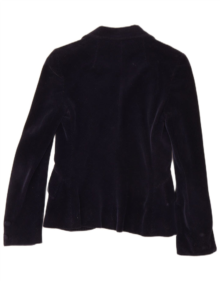 PIERRE D'ALBY Ensemble jupe 2 pièces en velours côtelé pour femme UK 10 Small W24 Bleu marine