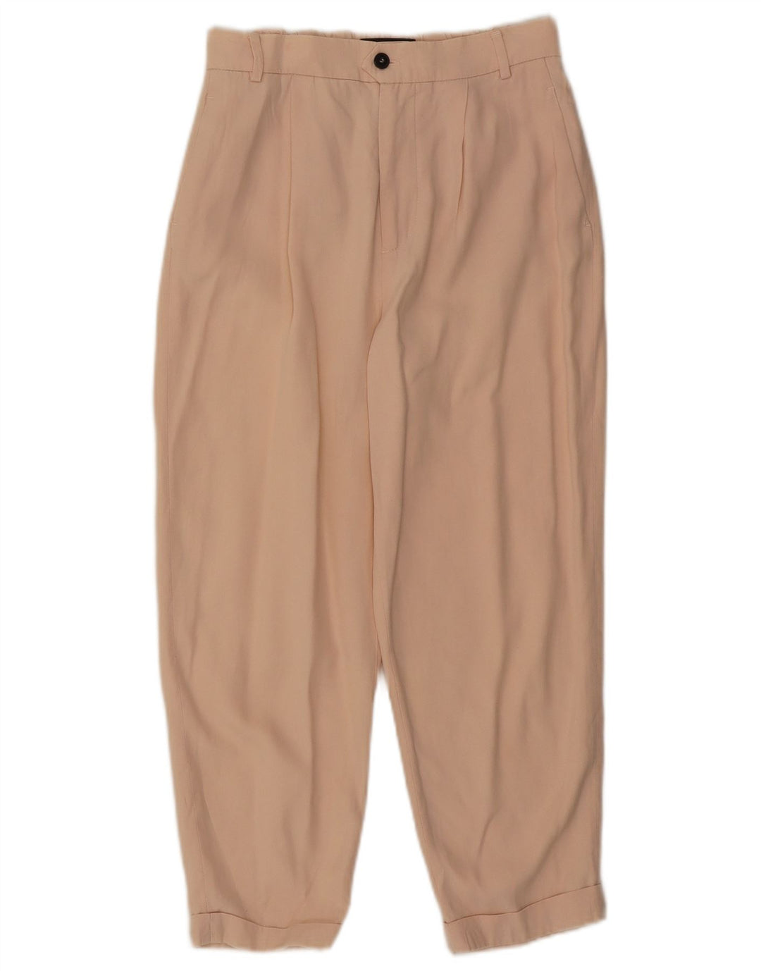 Zara Femme Pantalon Capri Pegged Petit W26 L22 Beige