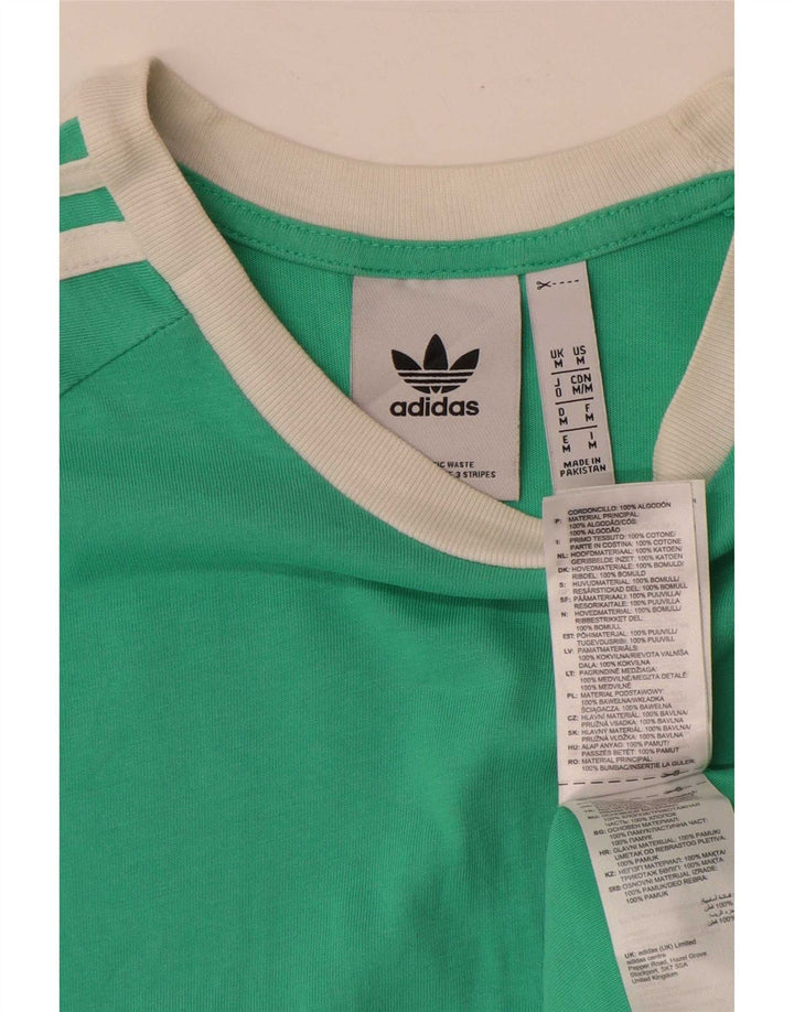 Adidas T-Shirt Homme Vert Moyen Coton