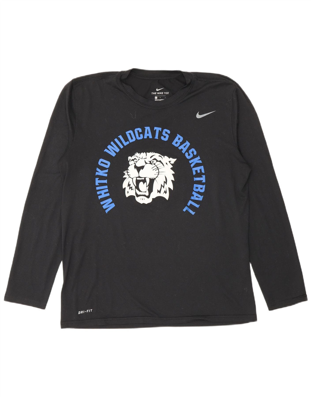 Haut à manches longues Nike Wildcats Graphic pour hommes, grand noir, polyester