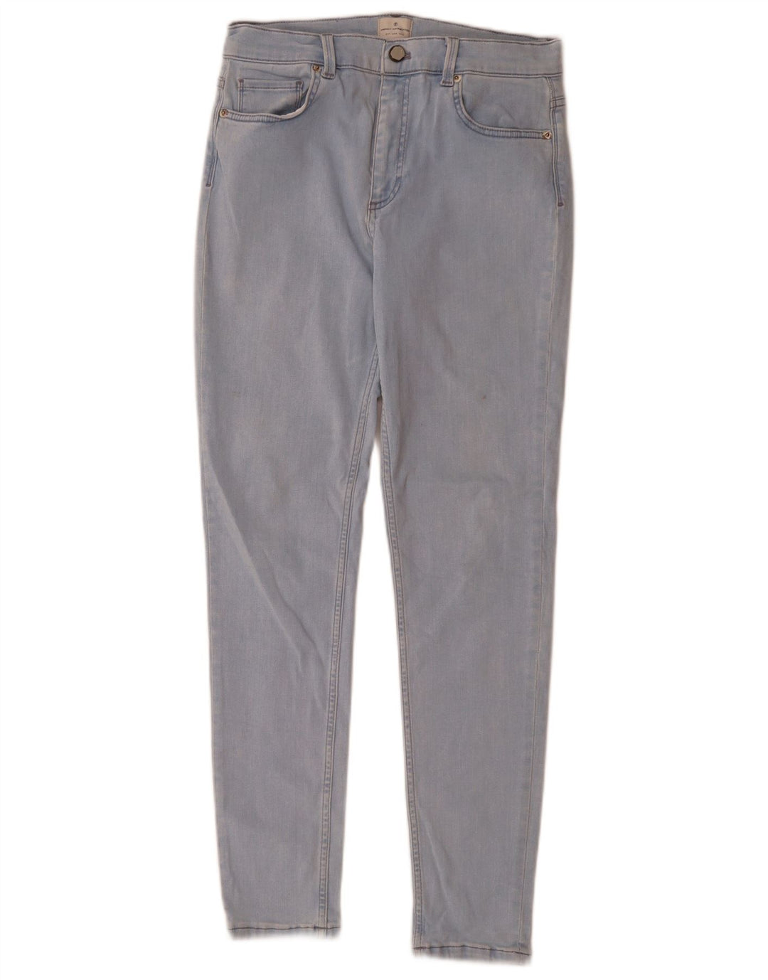 French Connection Jean slim pour femme UK 12 Medium W28 L28 Bleu Coton