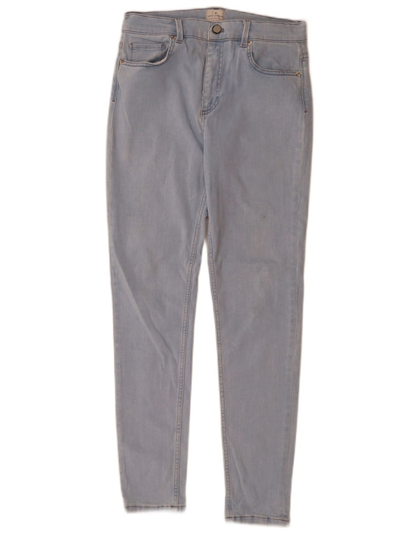 French Connection Jean slim pour femme UK 12 Medium W28 L28 Bleu Coton