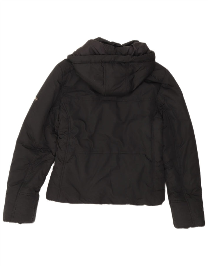 CHAMPION Veste matelassée à capuche pour femme UK 14 Medium Noir Polyester