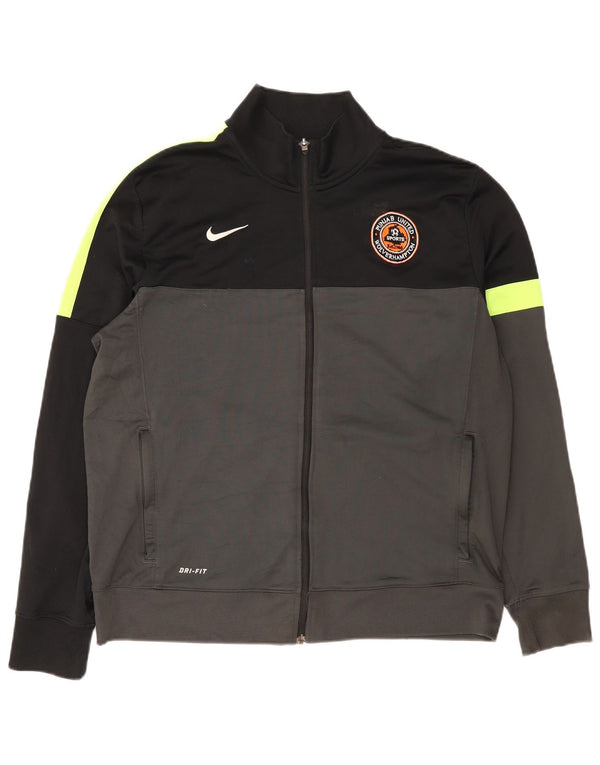 Nike Veste de survêtement Dri Fit pour homme XL Gris Colorblock Polyester