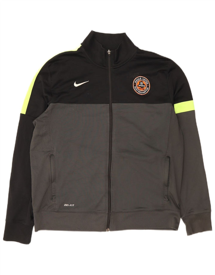 Nike Veste de survêtement Dri Fit pour homme XL Gris Colorblock Polyester