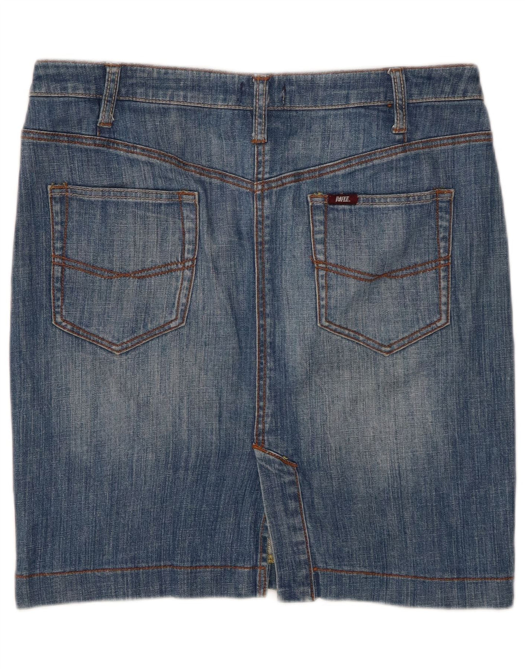 RIFLE Femme Mini Jupe En Jean W29 Bleu Moyen Coton
