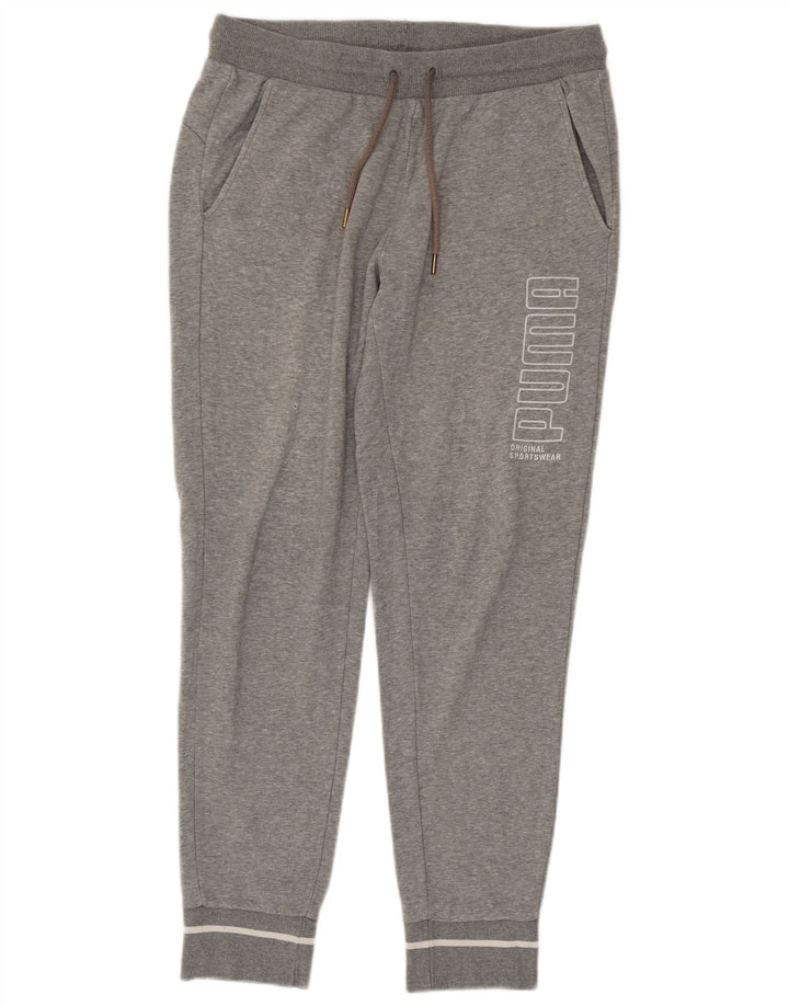 PUMA Pantalon de Survêtement Graphique Homme Gris Chiné
