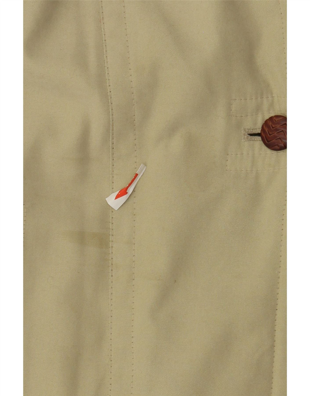 Ensign Manteau coupe-vent à capuche pour femme US 16 2XL Beige Polyester