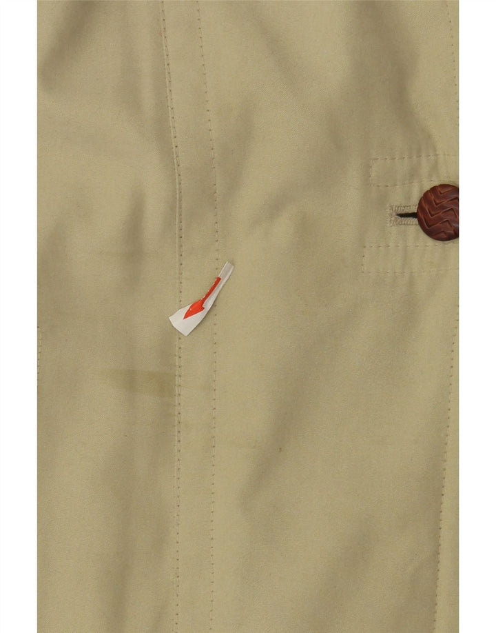 Ensign Manteau coupe-vent à capuche pour femme US 16 2XL Beige Polyester