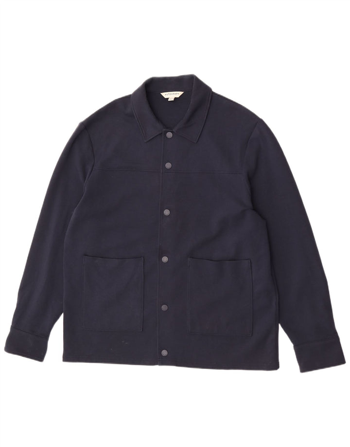 Marks & Spencer Veste bomber autographe pour homme UK 40 Large Bleu marine en coton