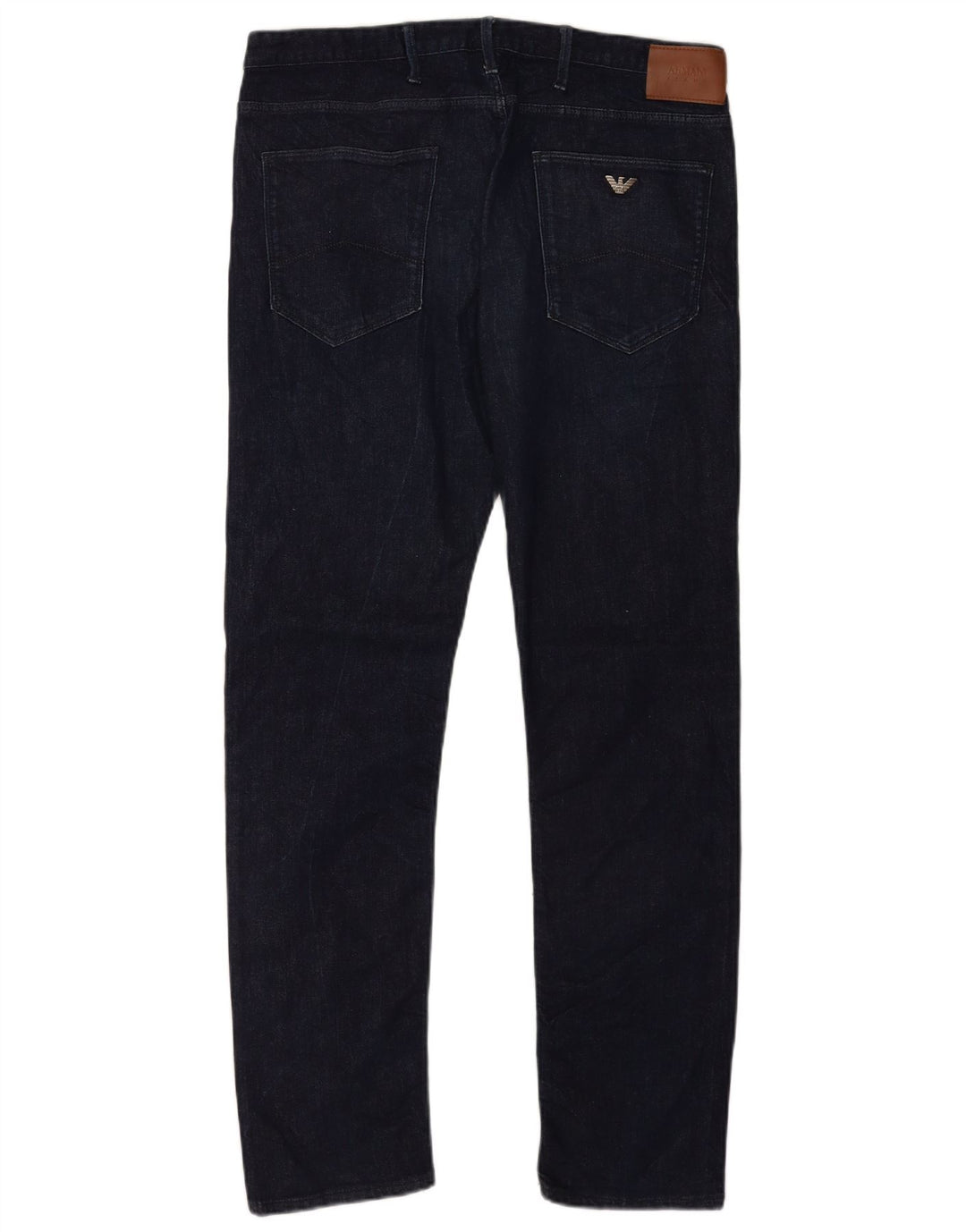 Armani Jeans Slim Homme W36 L34 Bleu Marine Coton