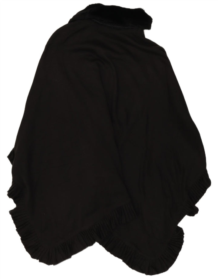 Manteau Poncho Femme Vintage Taille Unique Noir