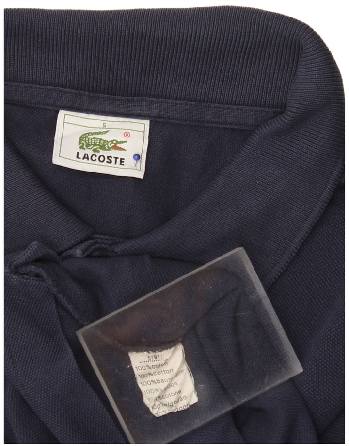 LACOSTE Polo Homme Taille 5 Grand Coton Bleu Marine