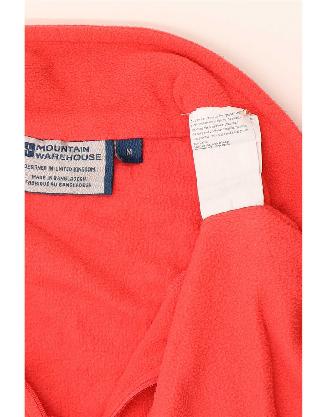 Mountain Warehouse Pull polaire à col zippé pour femme UK 14 Rouge moyen Polyester