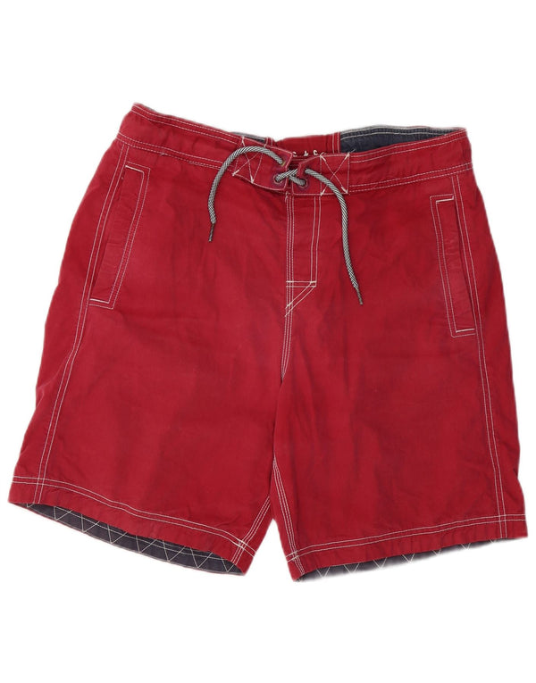 Fat Face Short de Bain Homme Grand Rouge