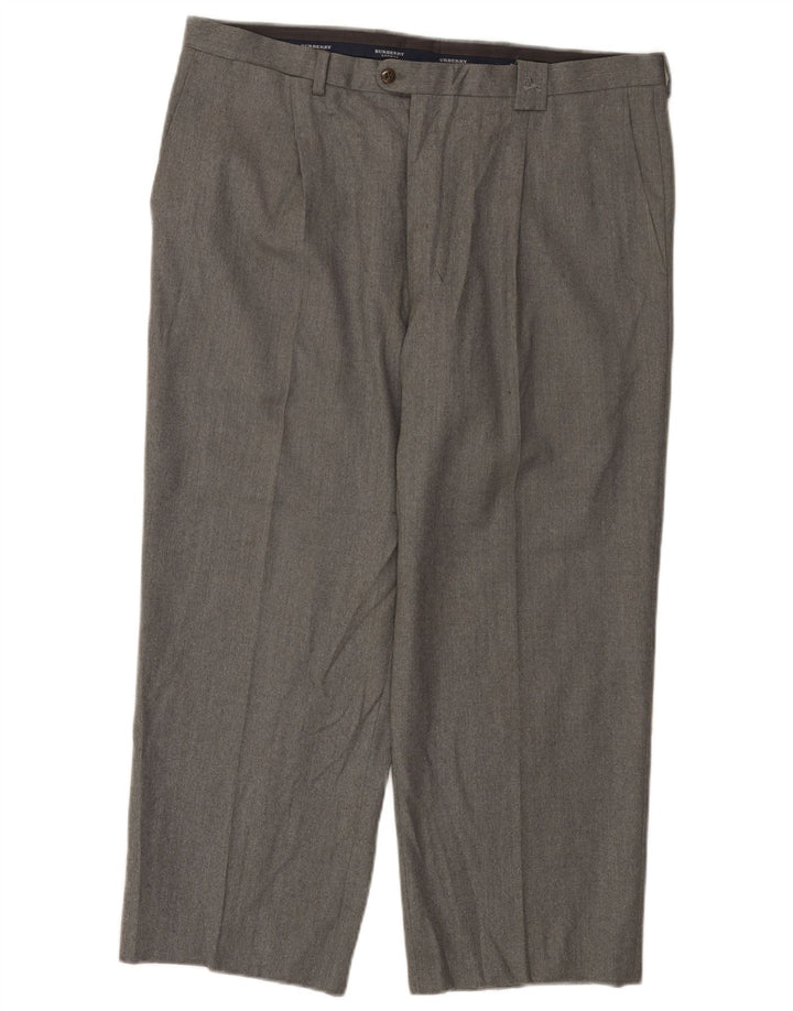Burberry Pantalon de costume pour homme IT 48 Medium W36 L25 Gris laine vierge