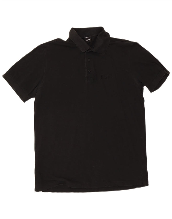 Hugo Boss Polo Homme Coton Noir Moyen