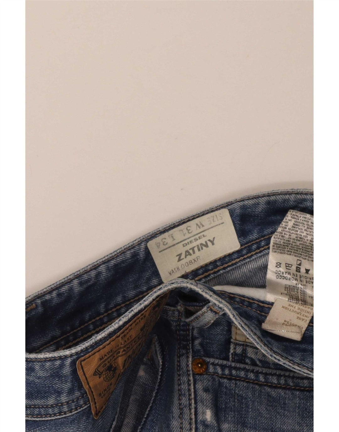Diesel Jean Loose Homme W31 L34 Bleu Coton