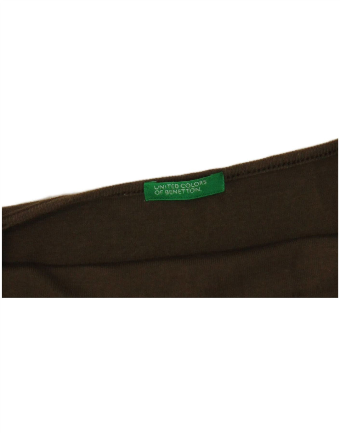 BENETTON Femmes Crop Cami Top UK 4 XS Kaki