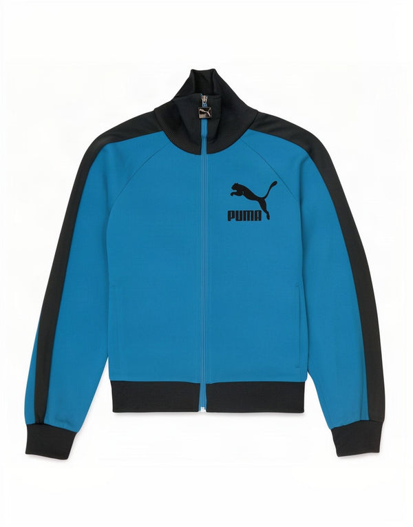 Puma Veste de Survêtement Graphique Homme Petit Bleu Colorblock Polyester