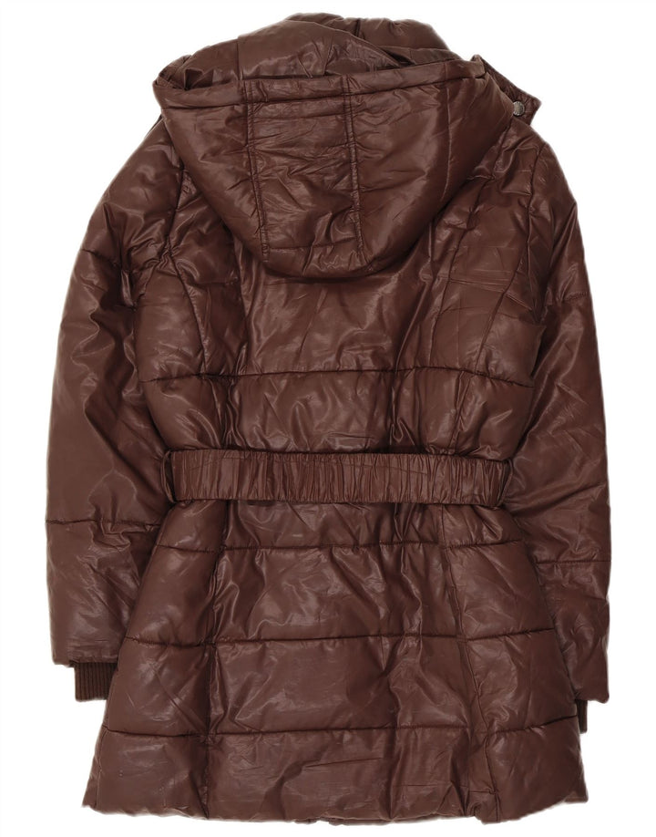 Manteau matelassé à capuche pour femme Gaudi IT 42 en polyester marron moyen
