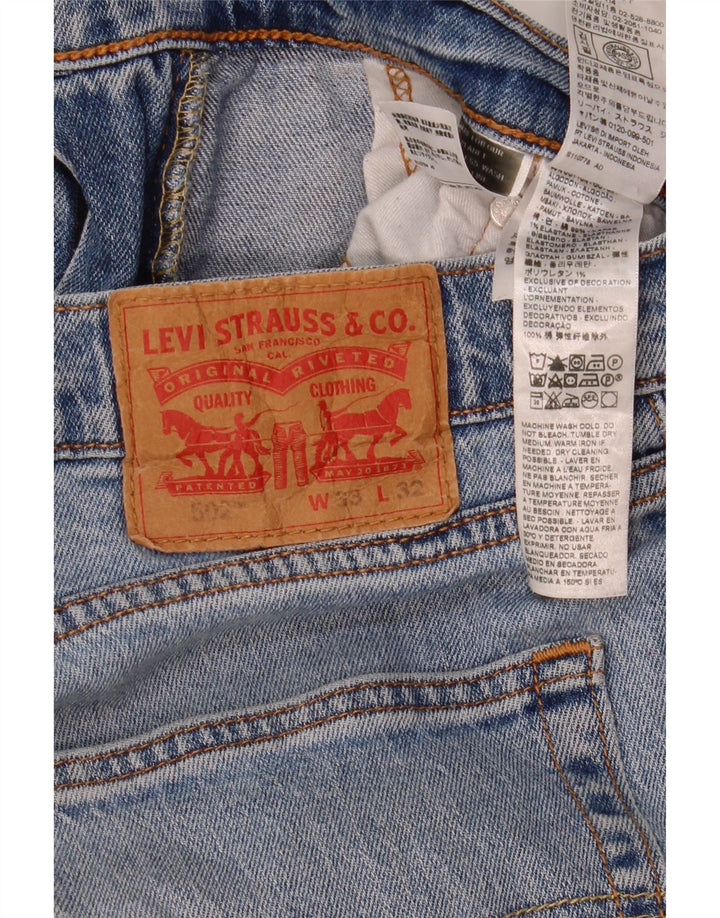 Levi's Jean Droit 502 Homme Bleu W33 L32 Coton